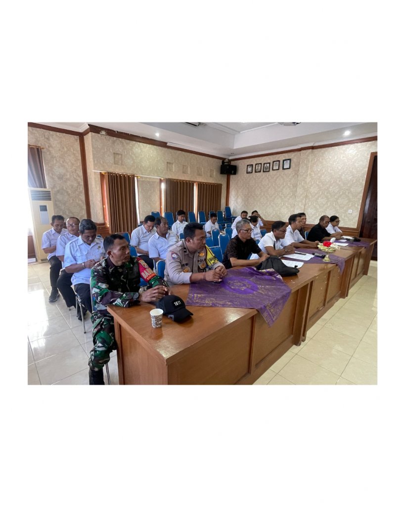 Musyawarah Desa Khusus terkait dengan penetapan peraturan desa tentang pengelolaan sampah